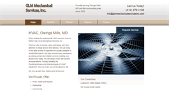 Desktop Screenshot of glmmechanicalservicesinc.com
